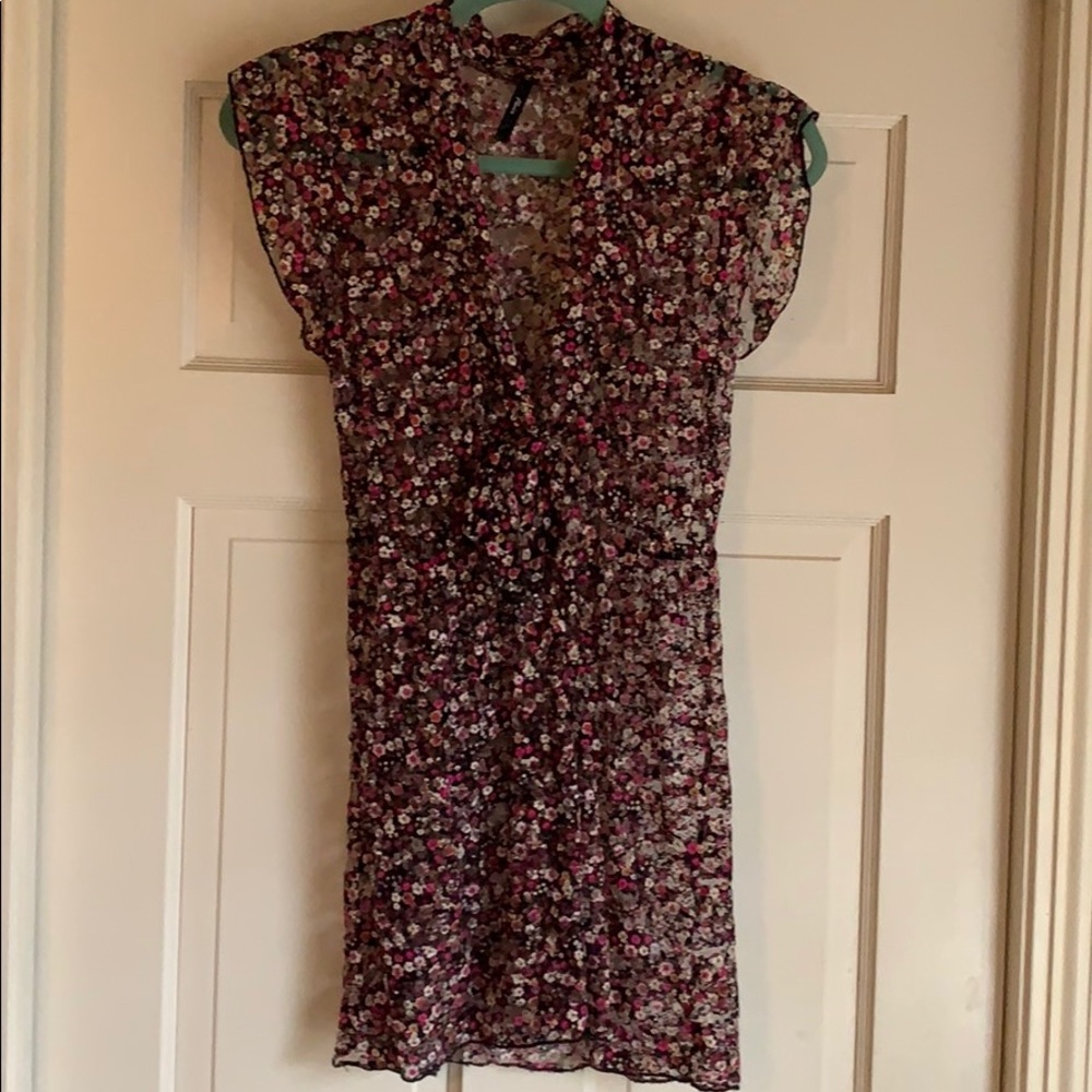 Floral sheer top